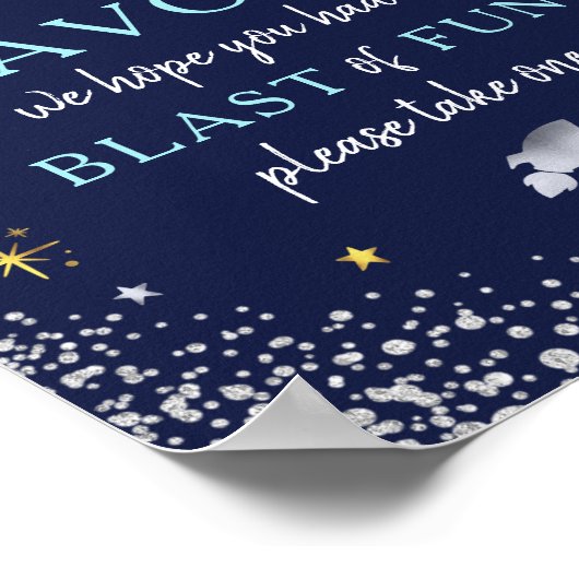 Afval van vlooienmelkweg bevordert het Poster van  (Hoek)