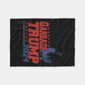 Afval voor Trump 2024 Fleece Deken (Voorkant (Horizontaal))
