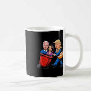 Afval voor Trump 2024 Grappige tijd om kleding uit Koffiemok