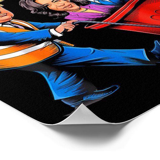 Afval voor Trump 2024 Grappige tijd om kleding uit Poster (Hoek)