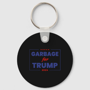 Afval voor Trump 2024 Grappige Trump-supporter 1 Sleutelhanger