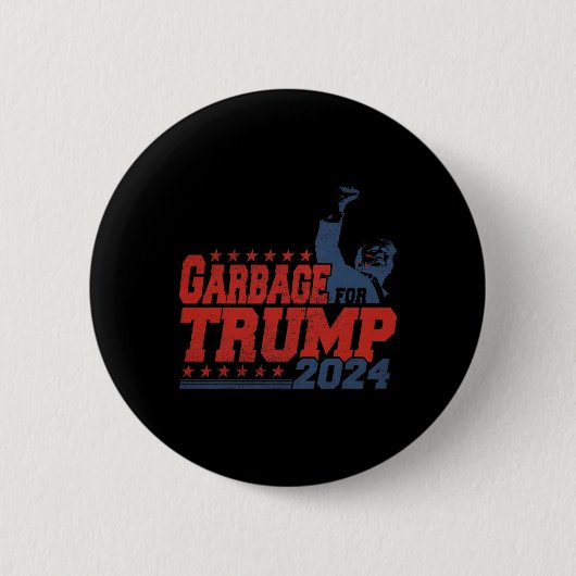Afval voor Trump 2024 Ronde Button 5,7 Cm (Voorkant)