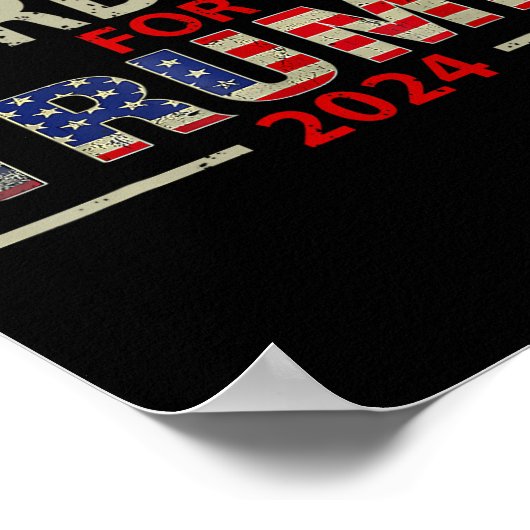 Afval voor Trump 2024 T - shirts Trump Supporter 2 Poster (Hoek)