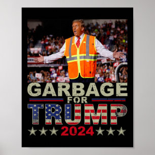 Afval voor Trump 2024 T - shirts - Trump-supporter Poster