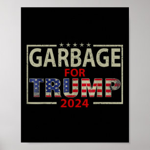 Afval voor Trump 2024 T - shirts - Trump-supporter Poster