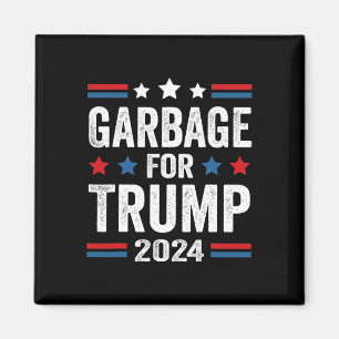 Afval voor Trump 2024 Trump-aanhanger Magneet