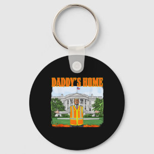 Afval voor Trump Funny Daddy's Home Trump Pink 20 Sleutelhanger