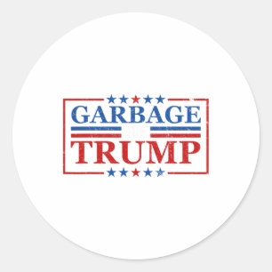 Afval voor Trump Garbage voor Trump 2024 President Ronde Sticker