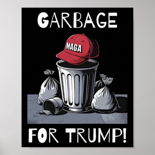 Afval voor Trump Mega Pet Trash Can Poster (Voorkant)