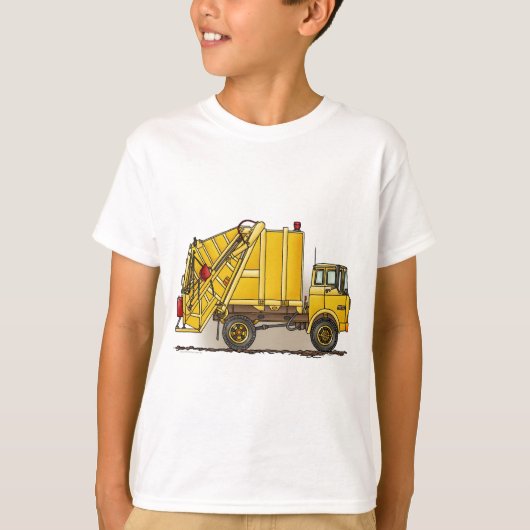 Afval Vrachtwagen 2 Bouw Kinder T-Shirt (Voorkant)