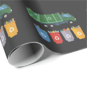 Afval Vrachtwagen Kinder Afvalrecycling Cadeaupapier (Rol Hoek)