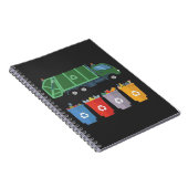 Afval Vrachtwagen Kinder Afvalrecycling Notitieboek (Rechterzijde)