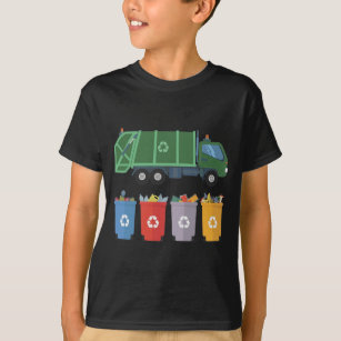 Afval Vrachtwagen Kinder Afvalrecycling T-shirt