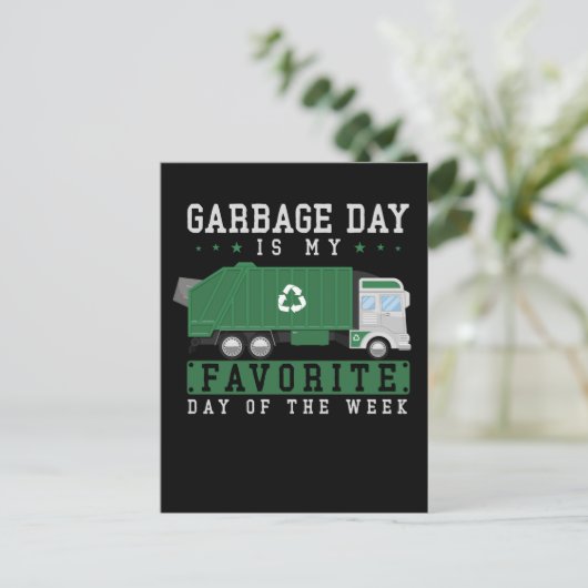 Afval Vrachtwagen Kinder boys Recycling Truck Briefkaart (Staand voorkant)