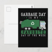 Afval Vrachtwagen Kinder boys Recycling Truck Briefkaart (Voorkant / Achterkant)