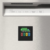 Afval Vrachtwagen Kinder boys Recycling Truck Magneet (Insitu (Vaatwasser))