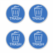 Afvalbakken binnen & buiten sticker (Voorkant)