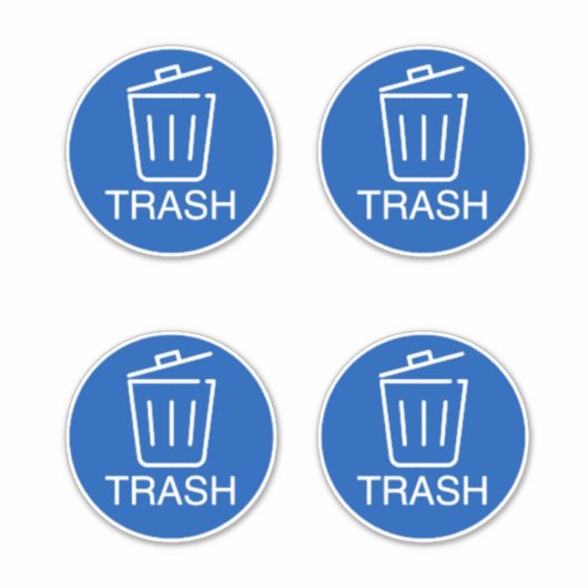 Afvalbakken binnen & buiten sticker (Voorkant)