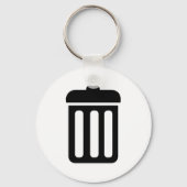 Afvalbaksymbool Sleutelhanger (Voorkant)