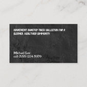 afvalbediende visitekaartje (Achterkant)