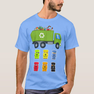 Afvalbeheer Recycling Afvalbakken Vuilniswagen T-shirt
