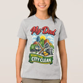 Afvalbeheer Tri-Blend Shirt (Voorkant)
