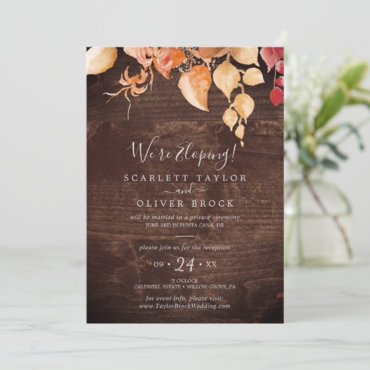 Afvalbladeren Robuust bruin hout Kaart (Staand voorkant)