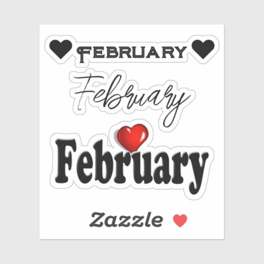 Afvalboek februari sticker (Vel)