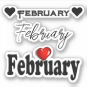 Afvalboek februari sticker (Voorkant)