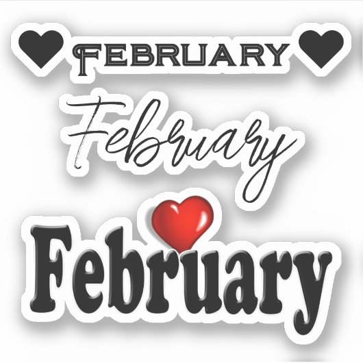 Afvalboek februari sticker (Voorkant)