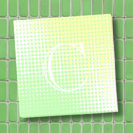 Afvalgeel en groen 2-toongradiënt monogram post-it® notes