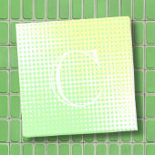 Afvalgeel en groen 2-toongradiënt monogram post-it® notes