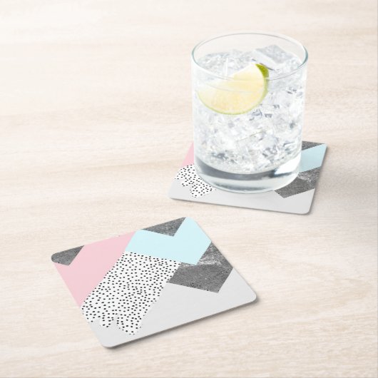 Afvalgeworpen ontwerp voor gebotte betontrommel kartonnen onderzetters (Insitu)