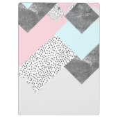 Afvalgeworpen ontwerp voor gebotte betontrommel klembord (Achterkant)