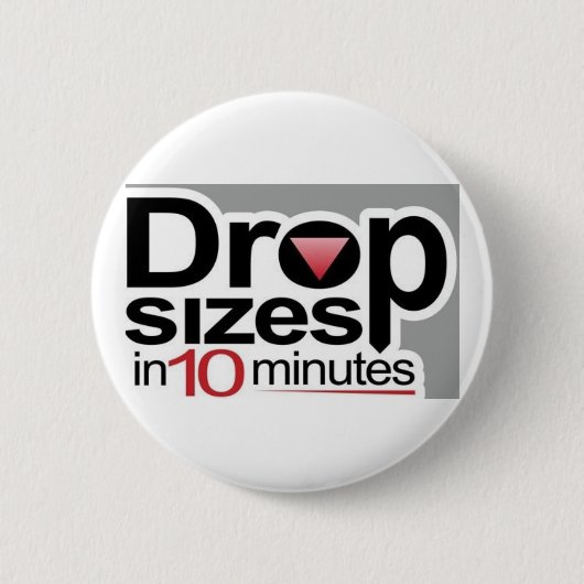 Afvalgrootte in 10 minuten ronde button 5,7 cm (Voorkant)