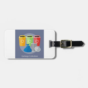 Afvalinzameling Afvalbeheer Recycling Bagagelabel