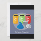 Afvalinzameling Afvalbeheer Recycling Kaart (Voorkant)