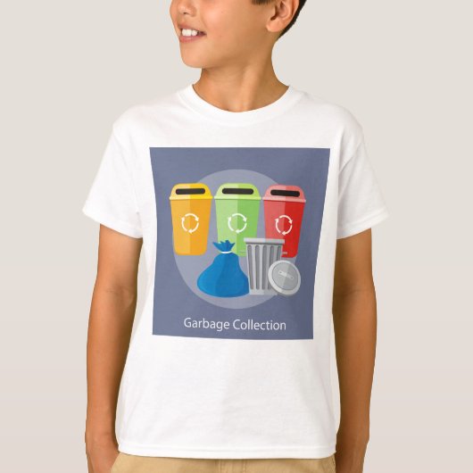 Afvalinzameling Afvalbeheer Recycling T-shirt (Voorkant)
