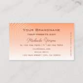 Afvalkoraalgradiënt Palmleder Monogram Visitekaartje (Achterkant)