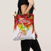 Afvallen van herfst herfsteshorstbladeren tote bag (Dichtbij)