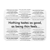 Afvallen, voel je geweldig magneet (Horizontaal)