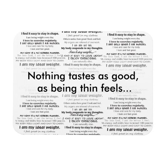 Afvallen, voel je geweldig magneet (Horizontaal)