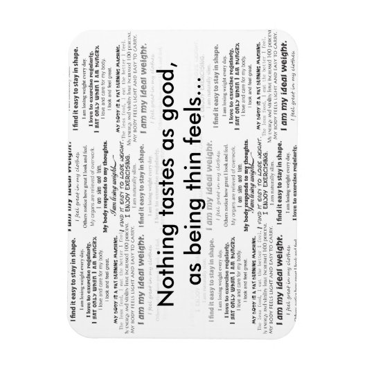 Afvallen, voel je geweldig magneet (Verticaal)