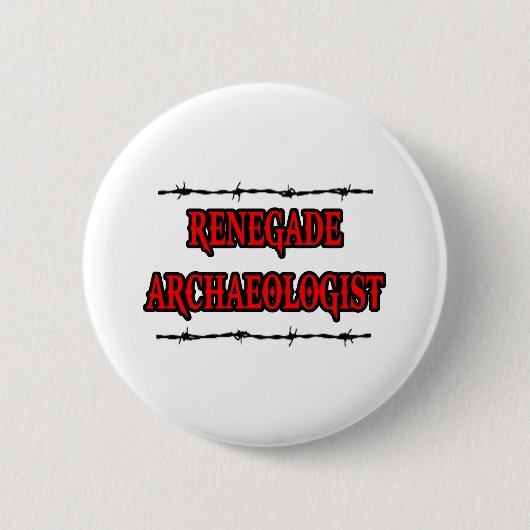 afvallige archeoloog ronde button 5,7 cm (Voorkant)