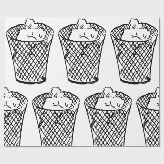 Afvalmandje Cadeaupapier (Vlak)