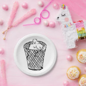 Afvalmandje Papieren Bordje (Feest)