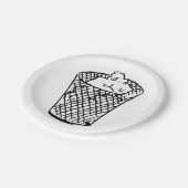 Afvalmandje Papieren Bordje (Gekanteld)