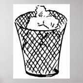 Afvalmandje Poster (Voorkant)