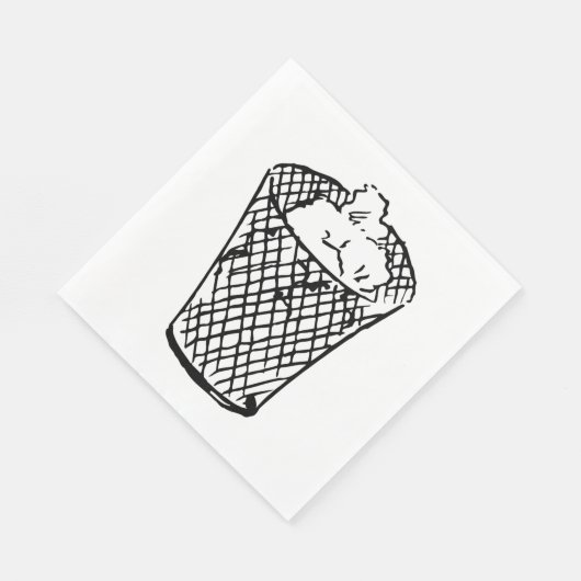 Afvalmandje Servet (Hoek)