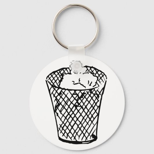 Afvalmandje Sleutelhanger (Achterkant)